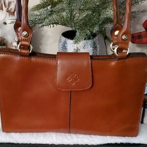 Patricia Nash Tan Leather Satchel
